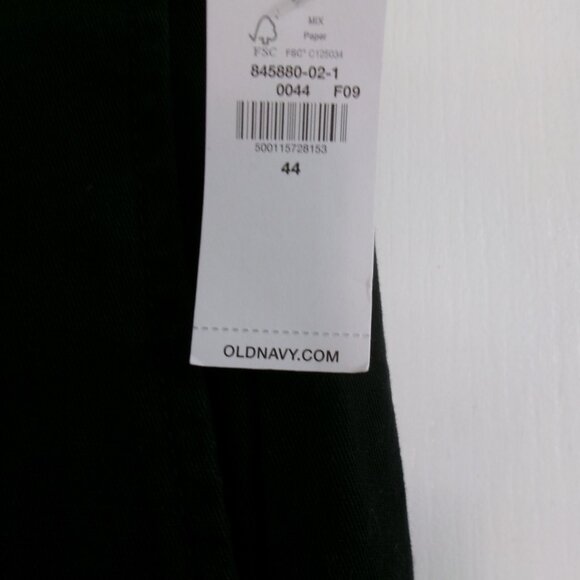 New 2 Pair Lot Men's Old Navy Chino Built-In Flex Shorts Black & Gray 44 - Picture 11 of 15